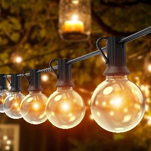 Outdoor 12M Fairy Lights Expandable with 18+2 G40 LED Globes - Light Chain For Garden Party Balcony Garden Decoration