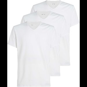 Calvin Klein SS V-neck T-shirts Heren (3-pack) - Maat S
