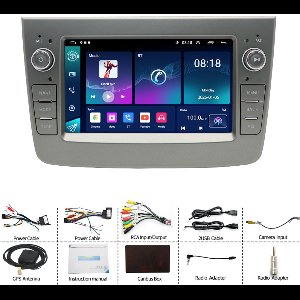 Car Navigation - 7-inch in-car stereo radio, supports CarPlay and GPS navigation, compatible with Alfa Romeo Mito models 2008-2019, Android 15 system.
