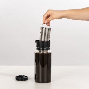 Xavax 00111254 Cold Brew Koffiezetter Glas 1L Koffiemaker Karaf Roestvrijstalen Filter