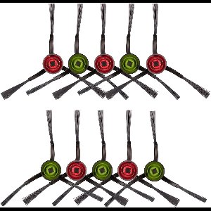 (10 stuks) N10 Zijborstel Vervangende Onderdelen Geschikt voor Robot Vacuüm Ecovacs DEEBOT OZMO N10 N10 Plus 920 950 T8 AIVI Max T9 T5 N5 N7 N8+ N8 Pro N8 Pro DX55 DX93 DJ65 Zijborstels 5 paar