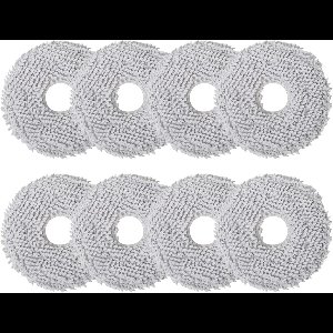 8 doekjes Geschikt voor Ecovacs Deebot X2/T20/T20e/T30 OMNI, wisserdoeken accessoires voor Xiaomi X20/X10+ Plus, voor T30S Pro/Combo, Dreame L10s/L10/L20/X40/L40 Ultra robotstofzuiger, herbruikbare reservedoek