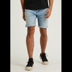 CHASIN' Heren Korte Spijkerbroek - EGO.S Cannes - Lichtblauw