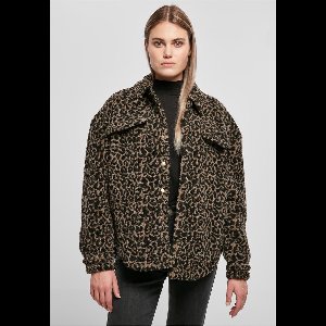 Urban Classics - AOP Sherpa Overshirt Blouse - M - Multicolours