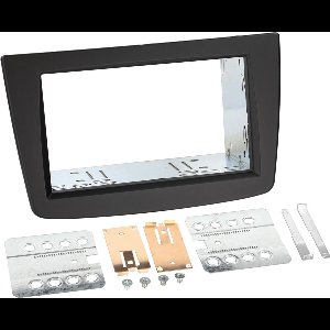 2-DIN Paneel geschikt voor Alfa Romeo MiTo | 2013 - | Kleur: Zwart