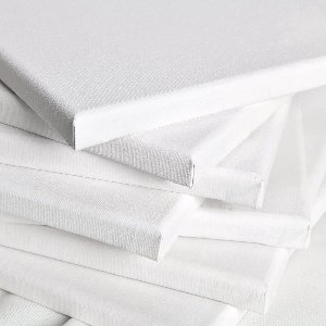 Stunq® Akademie spieraam, set van 10 stuks, 5 x 40 x 50 cm & 5 x 30 x 40 cm, schildersdoek van 100% katoenen canvas, 280 g/m², spieraamset, canvas om te beschilderen, voor acryl-, aquarel-,