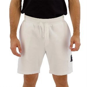 Tommy Hilfiger Flag Logo Badge Korte Sportbroek Wit L Man