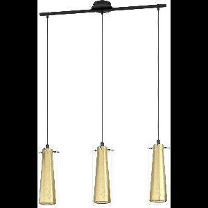EGLO Pinto Gold Hanglamp - E27 - 72,5 cm - Zwart/Goud