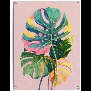 Tuinposter Summer Leafs - 80 x 60 - Canvas - REINDERS