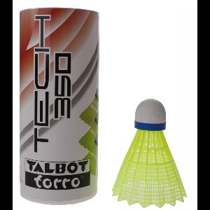 Talbot Torro Badminton Shuttles Tech 350 Geel/blauw 3 Stuks