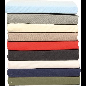 Polydaun hoeslaken - Jersey - ecru wit - 90x200/220 cm