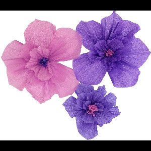 Tafeldecoratie - Flower Set - Posh Purple - 3 stuks