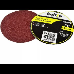 Keltin Velcro schuurschijven - Aluminiumoxide - 125mm - P80 - Set van 100