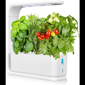 Kweekbak - Moestuin - Met LED Verlichting - Kweekset - 60 Groeilampen - 3 capsules - Keuken - Met Timer - Verstelbare Hoogte - Indoor garden - Zwart