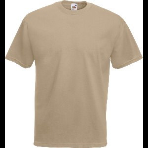 Fruit Of The Loom Heren Valueweight T-shirt met korte mouwen (Khaki)