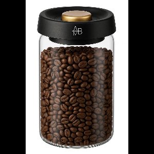 Adore Maison Barista Vacuüm Bewaarpot 900ml – Luchtdichte Koffiebonen Opslag Pot van Borosilicaatglas – Versheidsbehoud en Vochtbestendig