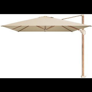 Platinum Sun & Shade – Zweefparasol – Challenger T¹ Premium - 400x300cm – Champagne – Kantelbaar – 360° Draaibaar – 98% UV protectie