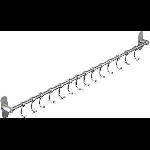 JGS ® Krachtige en Flexibele RVS Keukenhanger met 12 Verstelbare Haken voor Optimaal Gebruik