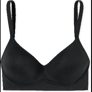 Schiesser Zachte beha met medium verstevigingscup zwart - Unique Micro Dames Beha - zwart