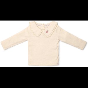 Little Dutch – Shirt lange mouw met kraag – gemêleerd zand – maat 92 – Fairy Garden