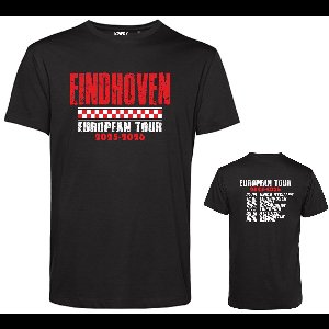 T-shirt Eindhoven European Tour | Europa Shirt | Geen officieel PSV Artikel | Zwart | maat 5XL