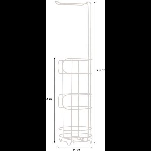 vrijstaande toiletpapierhouder – badkamerpapier-opbergruimte – corrosiebescherming – chroom
