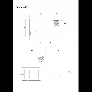Corsan CMU189BL Compacte douchegreep met 1/2" aansluiting