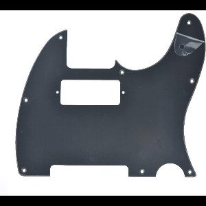 Tele Style Pickguard Guitar Pick Guard Scratch Plate with Mini Humbucker Pickup Hole for Tele/Telecaster Matt Black