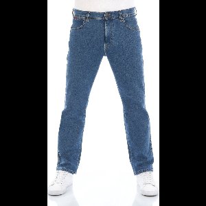 Wrangler Heren Jeans Broeken Texas Stretch regular/straight Fit Blauw Volwassenen Denim Jeansbroek