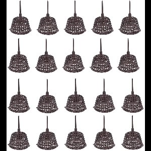 Allecto Plus - 20 stuks Kunststof Bonsai Meststof Mandje met Deksel - Voor Binnen- en Buitentuin - Tuinmandjes voor Plantenbemesting