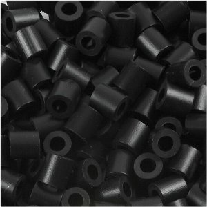 Strijkkralen - Nabbi Kralen - Kralen Voor Onderplaten En Sieraden - Zwart - Schwarz (32220) - Medium - Afm 5x5mm - Gatgrootte 2,5 mm - 6000 stuks - Incl. Gift