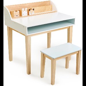 Tender Leaf Toys Kinderbureau 75,5 X 53 Cm Hout Naturel 2-delig