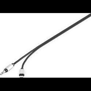 Renkforce RF-3432028 Apple Lightning / Jackplug Audio Aansluitkabel [1x Apple dock-stekker Lightning - 1x Jackplug male