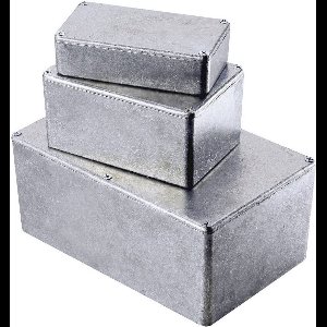 Hammond Electronics 1590LBBK – Universele behuizing – 51 x 51 x 31 mm – Aluminium – Zwart