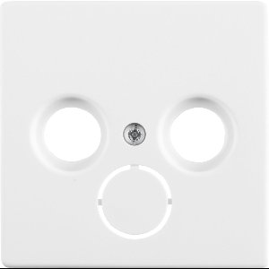 Busch-Jaeger Future Linear centraalplaat - radio/tv - mat wit