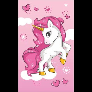 Kinderhanddoek 30 x 50 cm eenhoorn motief - Zacht katoen handdoekje meisjes - Absorberend en huidvriendelijk - Handdoek voor kleuterschool, school, reizen en badkamer