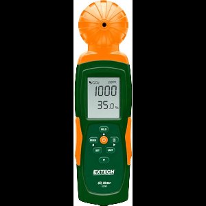 Extech CO240 Kooldioxidemeter – 0-9999 ppm – Met temperatuurmeting, USB-interface en datalogger