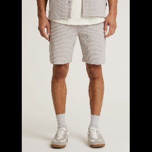 CHASIN' Heren Shorts - Stone.s Structure - Korte Broeken - Beige