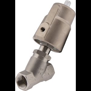 G1/2'' PTFE 25bar NO Pneu Vrijstroomafsluiter RVS/Ms AL2 - AL2B-SPP-012-B