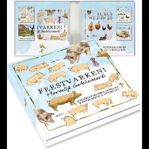 Kaartenmapje Lang leve de Boerderij - Feestvarken
