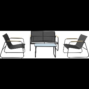 Aluminium tuinset 4 zits antraciet TENERIFE