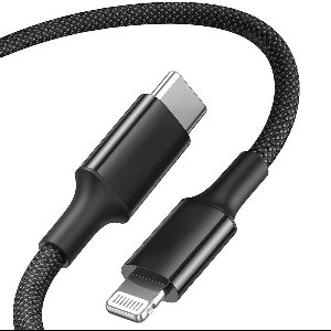 Qost - USB-C naar Lightning Kabel - Snellader - 480 Mbps - 30W - 1 Meter - Zwart - Geschikt voor iPhone 14 / 14 Pro / 14 Pro Max / 13 / 12 / 11 / XR / X / 8