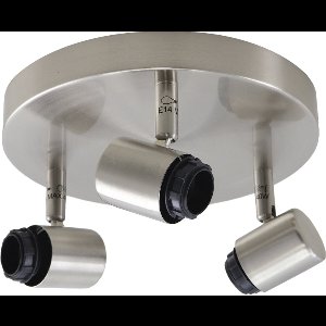 Olucia - Aluminium plafondfitting zilver, Rika - Vorm: Rond
