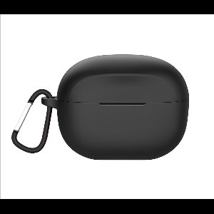 Silicone hoesje compatibel met draadloze oordopjes, ultradunne zachte hoes, Slim-Fit, Anti-Fall, niet gemakkelijk te vuil - Zwart