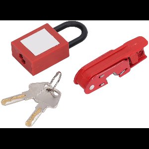 Loto safety set includes padlocks, high-strength switch lock set, with insulated padlock made of fireproof nylon for energy