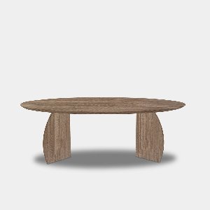 Tafel Ovaal Eikenhout - Set Driehoek - Pura Natura