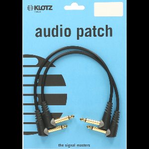 KLOTZ AIS GmbH AU-AJJ0060 audio kabel 0,6 m 2 x 6.35mm Zwart