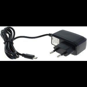 USB Micro B thuislader met vaste kabel - 1A / zwart - 1,1 meter