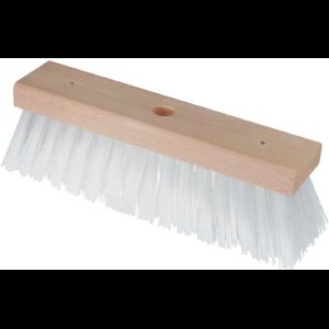 Excellent Bezem Premium Water Perlon - 35 cm – Bezem borstel voor buiten – Losse bezemborstel exclusief steel – Witte kunststof vezels