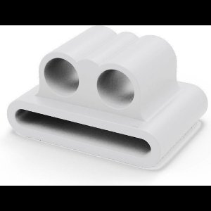 Hiden - Earpods Houder Case - Airpods Hoesje - Oortjes Siliconen Hoesje - Draadloze Oordopjes - Earpods Case - Geschikt voor Apple Airpods Pro - Wit